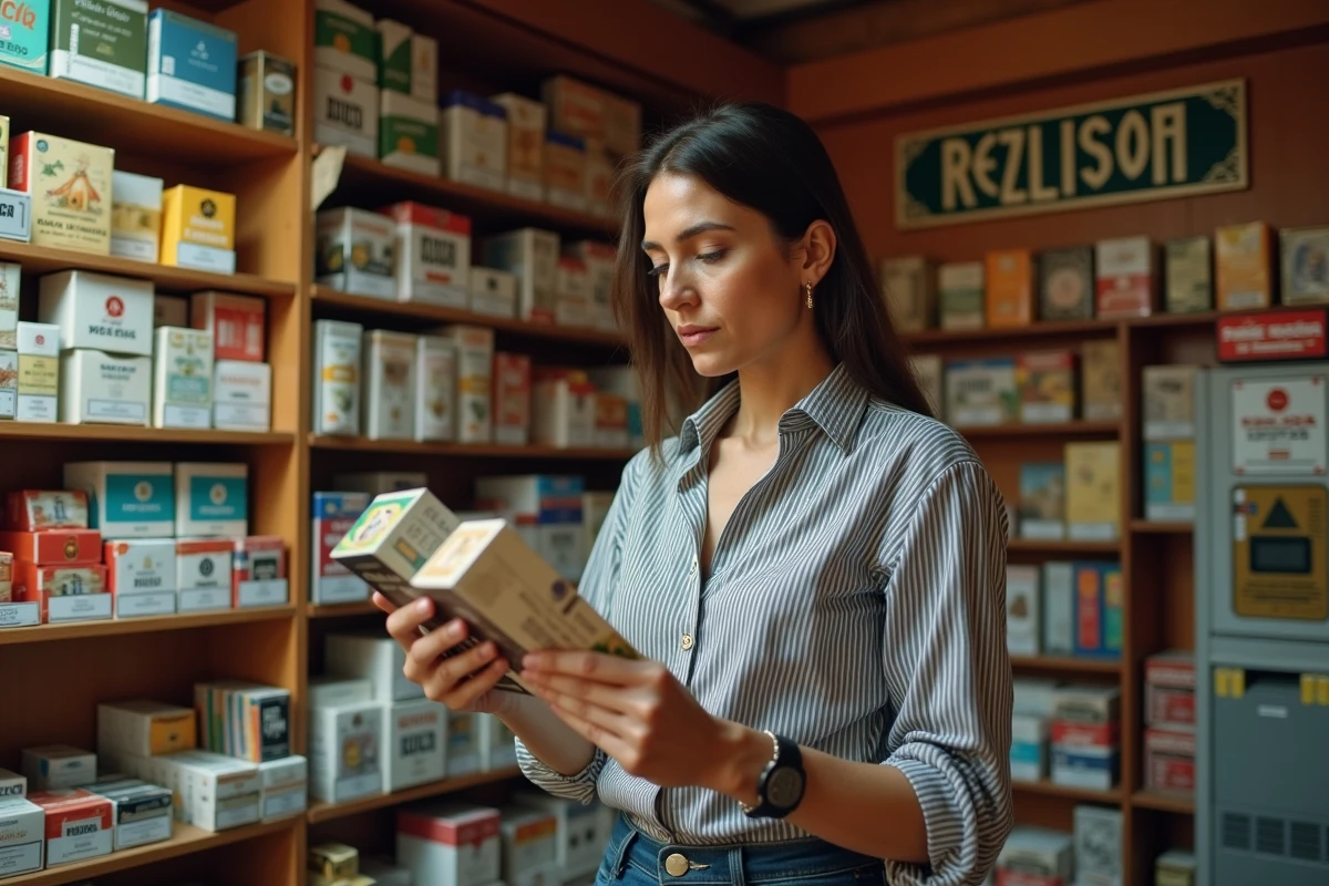 Femme achetant des cartouches de cigarettes dans un estanco espagnol en examinant les limites d'achat légales