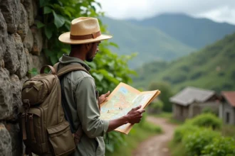 Carte du monde mettant en avant la Guadeloupe et ses trésors cachés